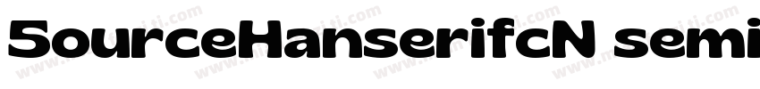5ourceHanserifcN semiBold字体转换
